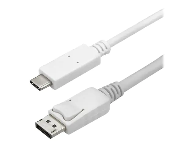 StarTech 3m USB-C auf DisplayPort Kabel - 4K 60Hz - Thunderbolt 3 kompatibel - USB Typ C Kabel - Weiß - CDP2DPMM3MW - Externer Videoadapter - STM32F072CBU6 - USB-C - DisplayPort - weiß