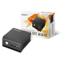 Gigabyte BRIX GB-BMPD-6005 (rev. 1.0) - Barebone - ultra kompakter Mini-PC - 1 x Pentium Silver N6005 / 2 GHz - RAM 0 GB - UHD Graphics 605 - 1GbE - WLAN: 802.11a/b/g/n/ac, Bluetooth 4.2