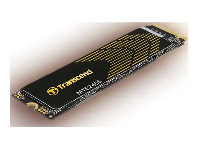 Transcend MTE245S - SSD - 1 TB - intern - M.2 2280 (einseitig) (M.2 2280 (einseitig)) - PCIe 4.0 x4 (NVMe) - integrierter Kühlkörper
