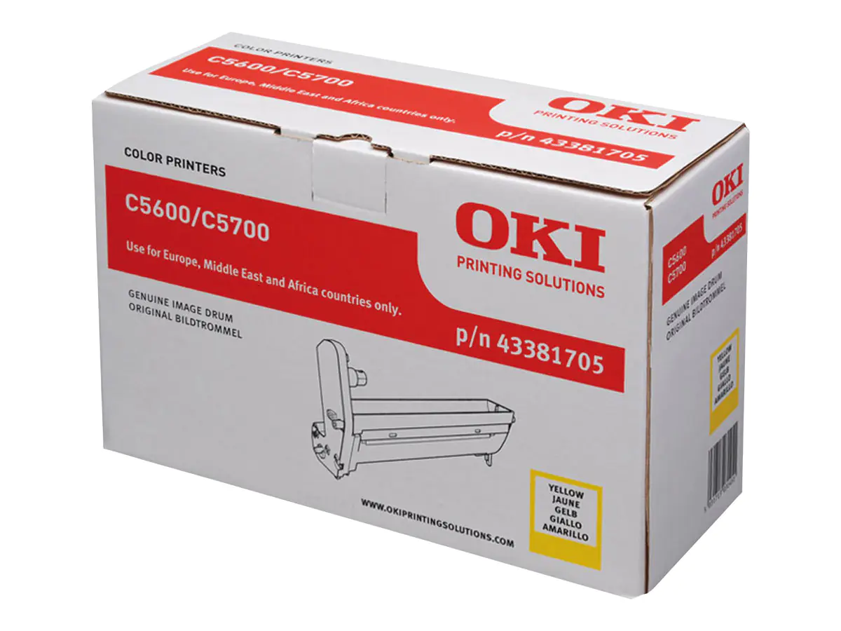 OKI - Gelb - Original - Trommeleinheit - für C5600, 5600dn, 5600n, 5700dn, 5700n OKI - Gelb - Original - Trommeleinheit - für C5600, 5600dn, 5600n, 5700dn, 5700n