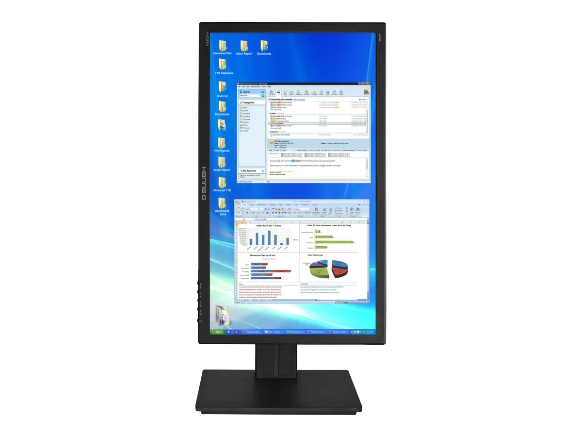 HANNS.G HP247HJB - HP Series - LED-Monitor - 59.9 cm (23.6") - 1920 x 1080 Full HD (1080p) @ 60 Hz - 250 cd/m² - 1000:1 - 5 ms - HDMI, VGA - Lautsprecher - Schwarz