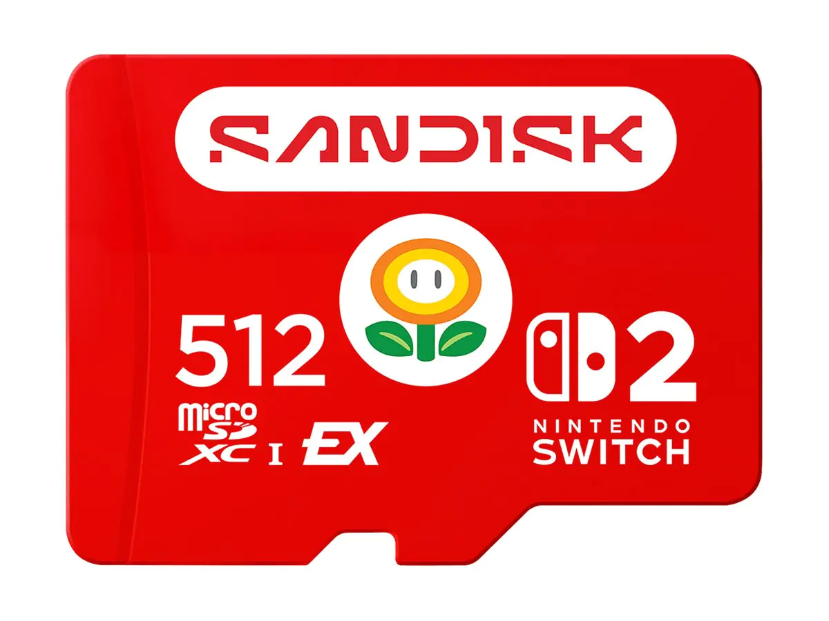 SanDisk For Nintendo Switch 2 Flash-Speicherkarte SDSQXFN-512G-GR6ZN