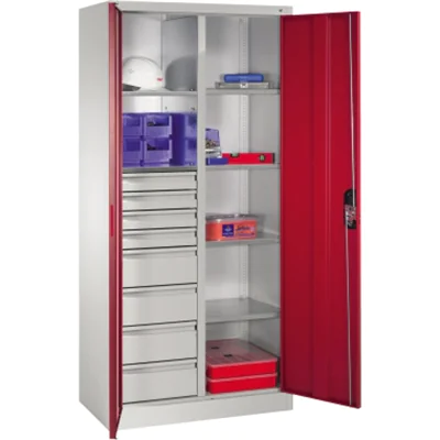 C+P Werkzeugschrank 8921305S10049 6Bd. 8Sch. 1950x930x500mm lgr/rrt C+P Werkzeugschrank 8921305S10049 6Bd. 8Sch. 1950x930x500mm lgr/rrt