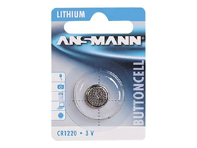 Ansmann Knopfbatterie CR1220 3V 1er Blister Lithium 5020062 Ansmann Knopfbatterie CR1220 3V 1er Blister Lithium 5020062