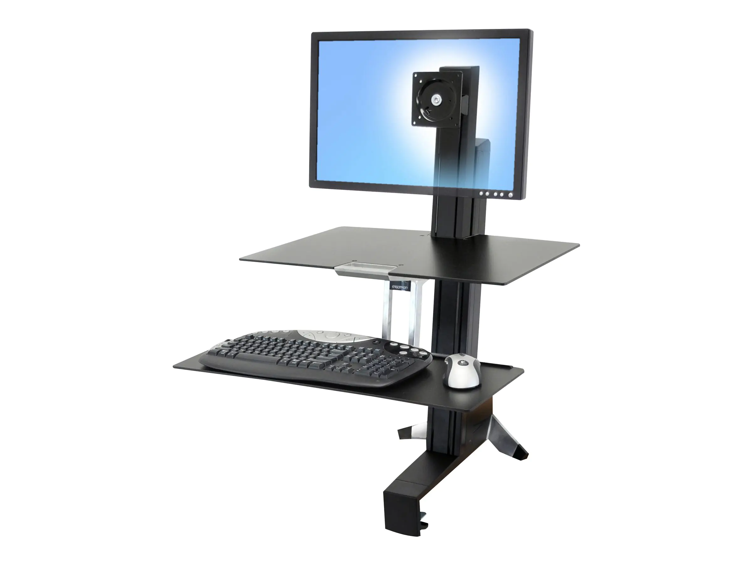 Ergotron WorkFit-S Single HD Workstation - Stehender Tischwandler 33-351-200