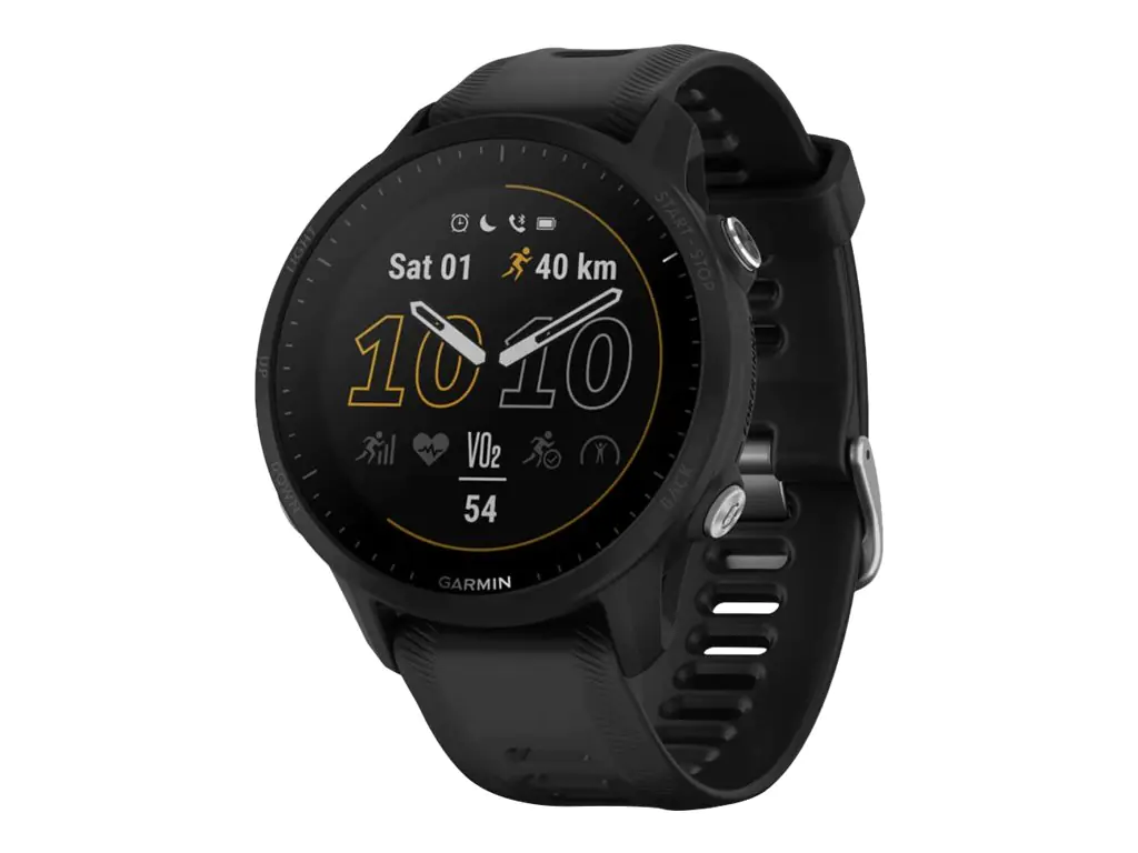 Garmin Forerunner 955 - Sportuhr mit Riemen - Silikon - Handgelenkgröße: 130-220 mm - Anzeige 3.3 cm (1.3") - 32 GB - Bluetooth, Wi-Fi, ANT+ - 52 g - Schwarz
