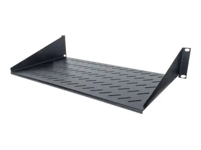 Intellinet 19" Cantilever Shelf, 2U, 2-Point Front Mount, 250mm Depth, Max 25kg, Black, Three Year Warranty - Rack - Regal - Schwarz, RAL 9005 - 2U - 48.3 cm (19")