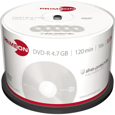 PRIMEON DVD-R 2761204 16x 4,7GB 120min. Spindel 50 St./Pack.