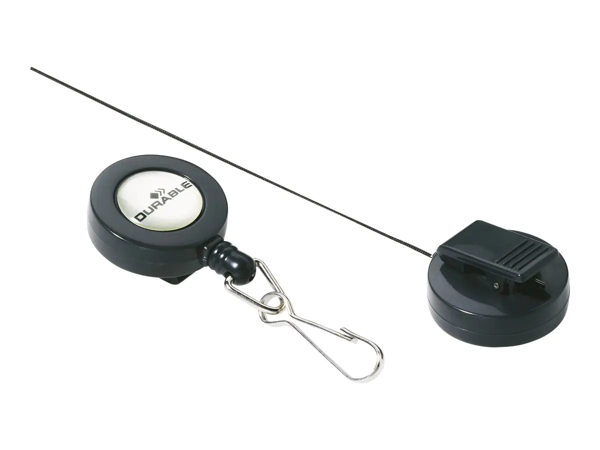 DURABLE Ausweishalter 822158 Jojo mit Karabinerhaken an 10 St./Pack.