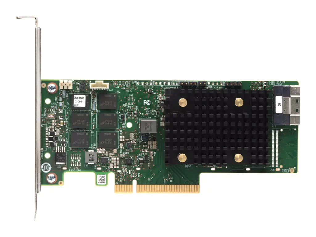 Lenovo ThinkSystem 940-8i - Speichercontroller (RAID) - 8 Sender/Kanal - SATA / SAS 12Gb/s - Low-Profile - RAID RAID 0, 1, 5, 6, 10, 50, JBOD, 60 - PCIe 4.0 x8 - für ThinkSystem SR630 V2; SR645; SR650 V2; SR665; SR670 V2; SR850 V2; SR860 V2; ST50; ST650 V