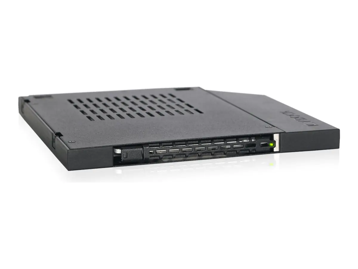 ICY Dock ToughArmor MB411SPO-2B - Laufwerksschachtadapter - 5,25" extrem dünn bis 2,5" (13,3 cm extrem dünn bis 6,4 cm) - Schwarz