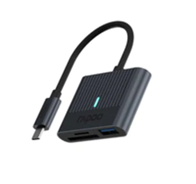 Rapoo USB-C Kartenleser grau Rapoo USB-C Kartenleser grau