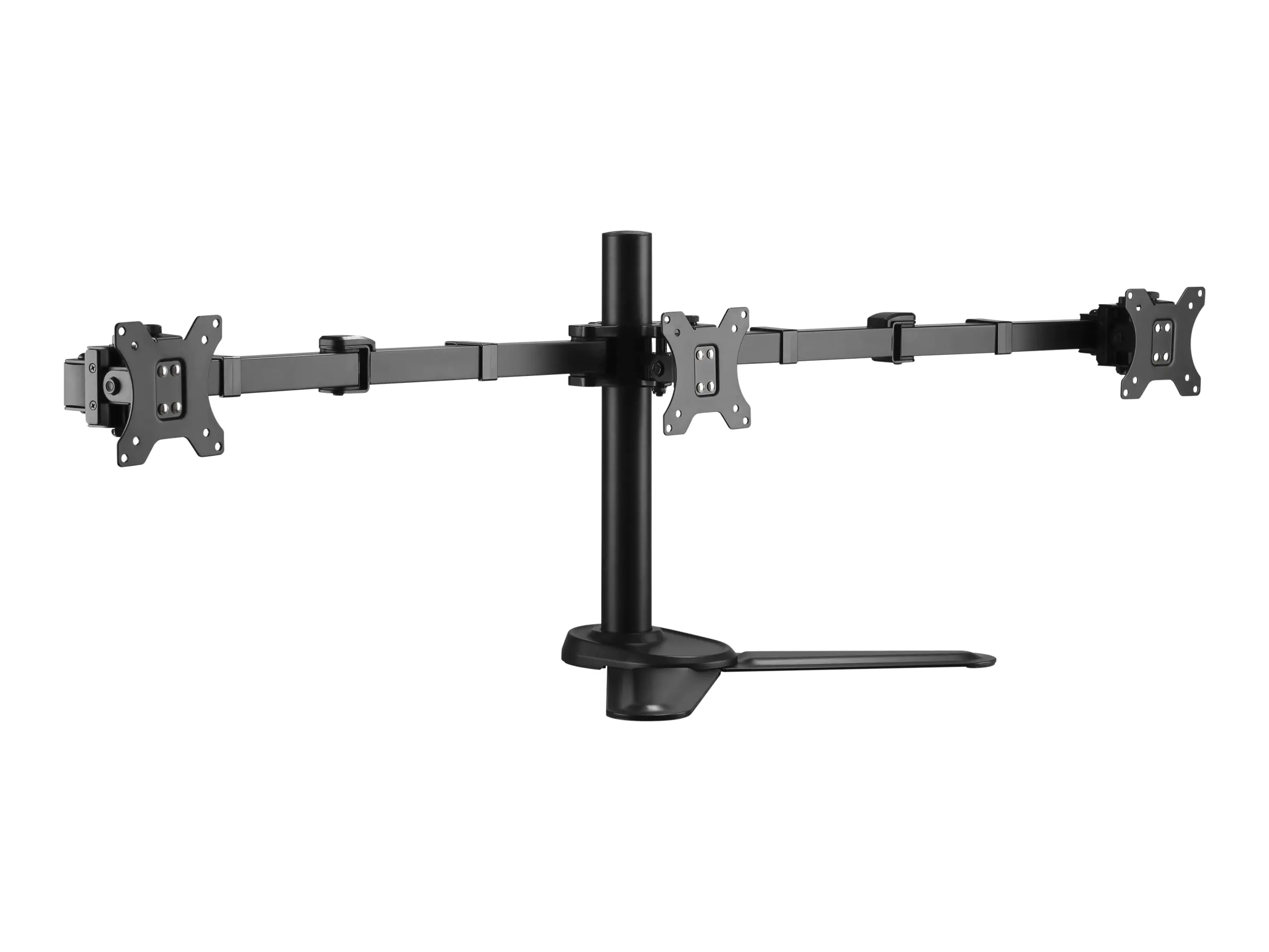 Equip Pro - Aufstellung - neigbar - für 3 LCD-Anzeigen - Schwarz - Bildschirmgröße: 43.2-68.6 cm (17"-27") - Montageschnittstelle: bis zu 100 x 100 mm - Schreibtisch