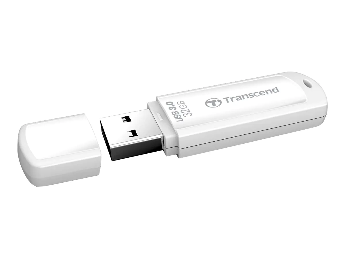 Transcend JetFlash 730 - USB-Flash-Laufwerk - 64 GB - USB 3.0 - weiß