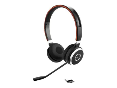 Jabra Evolve 65 SE UC Stereo - Headset - On-Ear - Bluetooth - kabellos - USB - mit Ladestation - optimiert für UC - für Jabra Evolve; LINK 380a MS