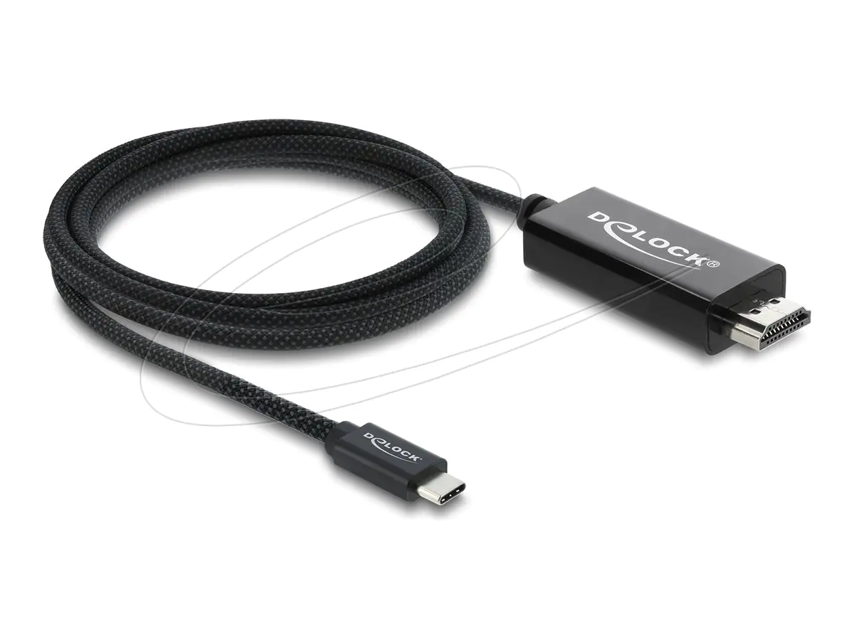Delock Adapterkabel - USB-C männlich zu HDMI männlich - 2 m - dreifach abgeschirmtes