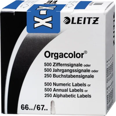Leitz Buchstabensignal Orgacolor 66331000 OC X blau 250 St./Pack. Leitz Buchstabensignal Orgacolor 66331000 OC X blau 250 St./Pack.