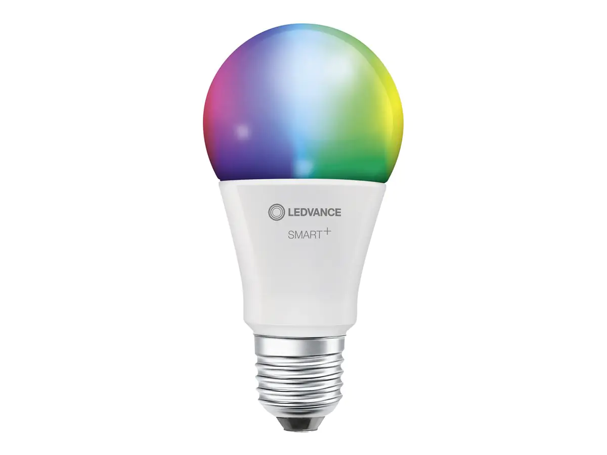 LEDVANCE SMART+ - LED-Lampe - Form: A70 - matt Finish - E27 - 14 W (Entsprechung 100 W) - Klasse F - RGBW-Licht - 2700-6500 K - weiß
