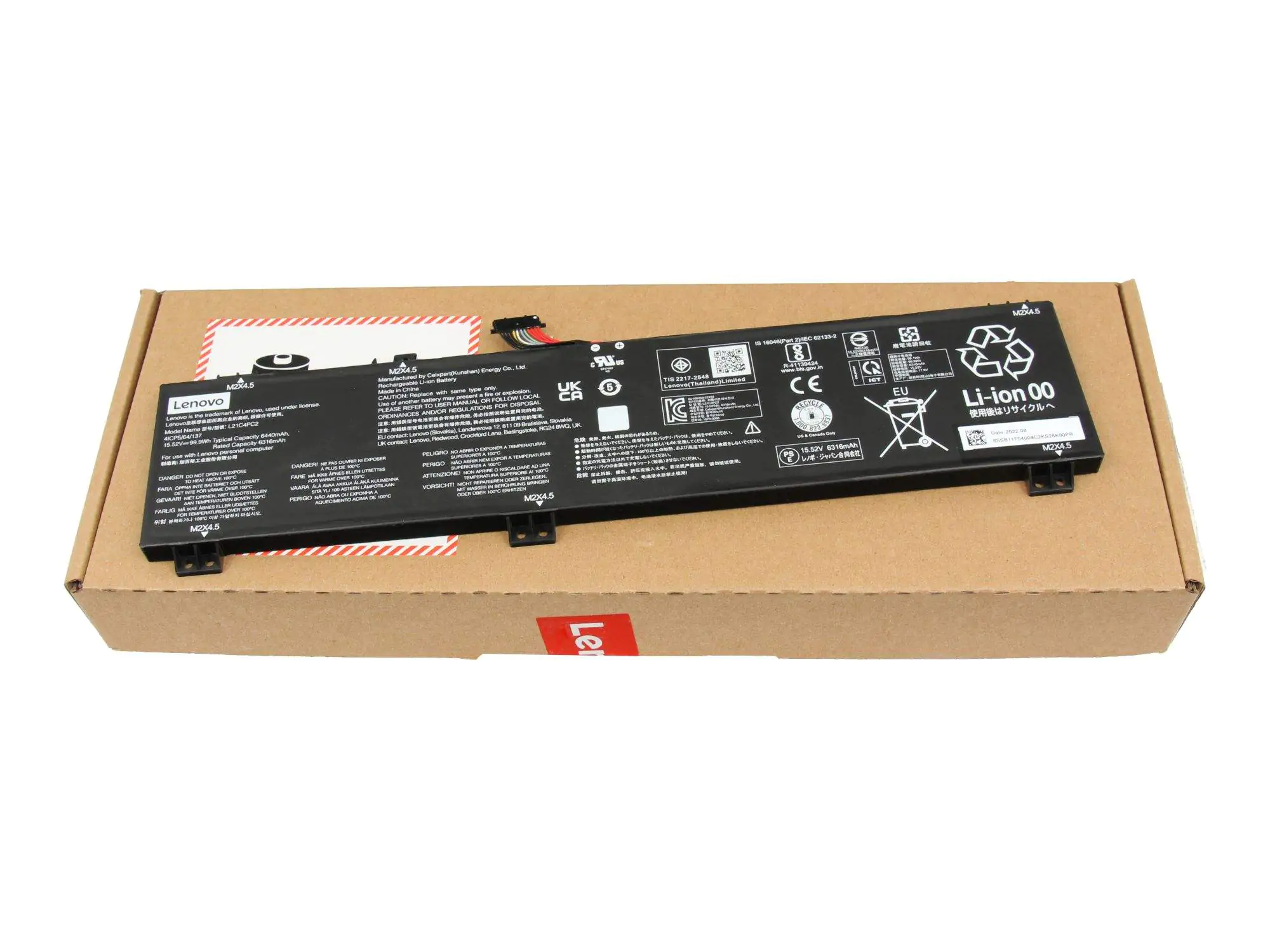 Lenovo 5B11F53998 Akku 99.9Wh Original - Batterie - 6.440 mAh