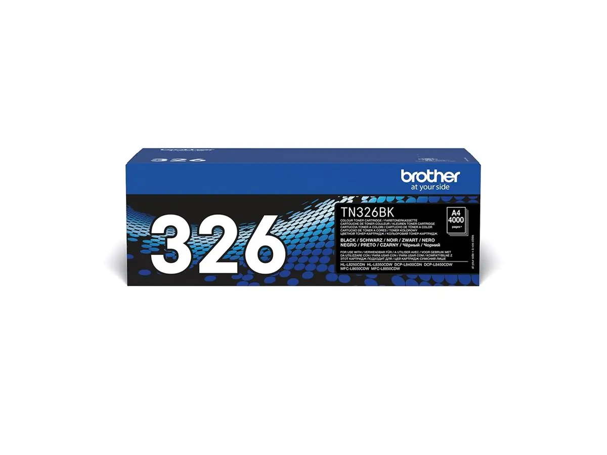 Brother TN326BK - Schwarz - Original - Tonerpatrone - für Brother DCP-L8400, DCP-L8450, HL-L8250, HL-L8350, MFC-L8650, MFC-L8850