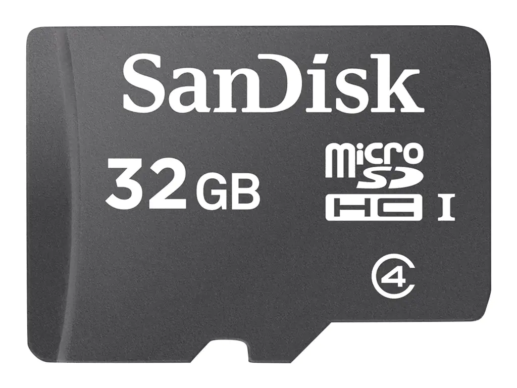 SanDisk - Flash-Speicherkarte - 32 GB - Class 4 - microSDHC - Schwarz
