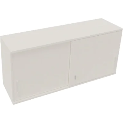 Aufsatz Schiebetürenschrank 2OH B1600xT442xH736mm Diamant Weiß
