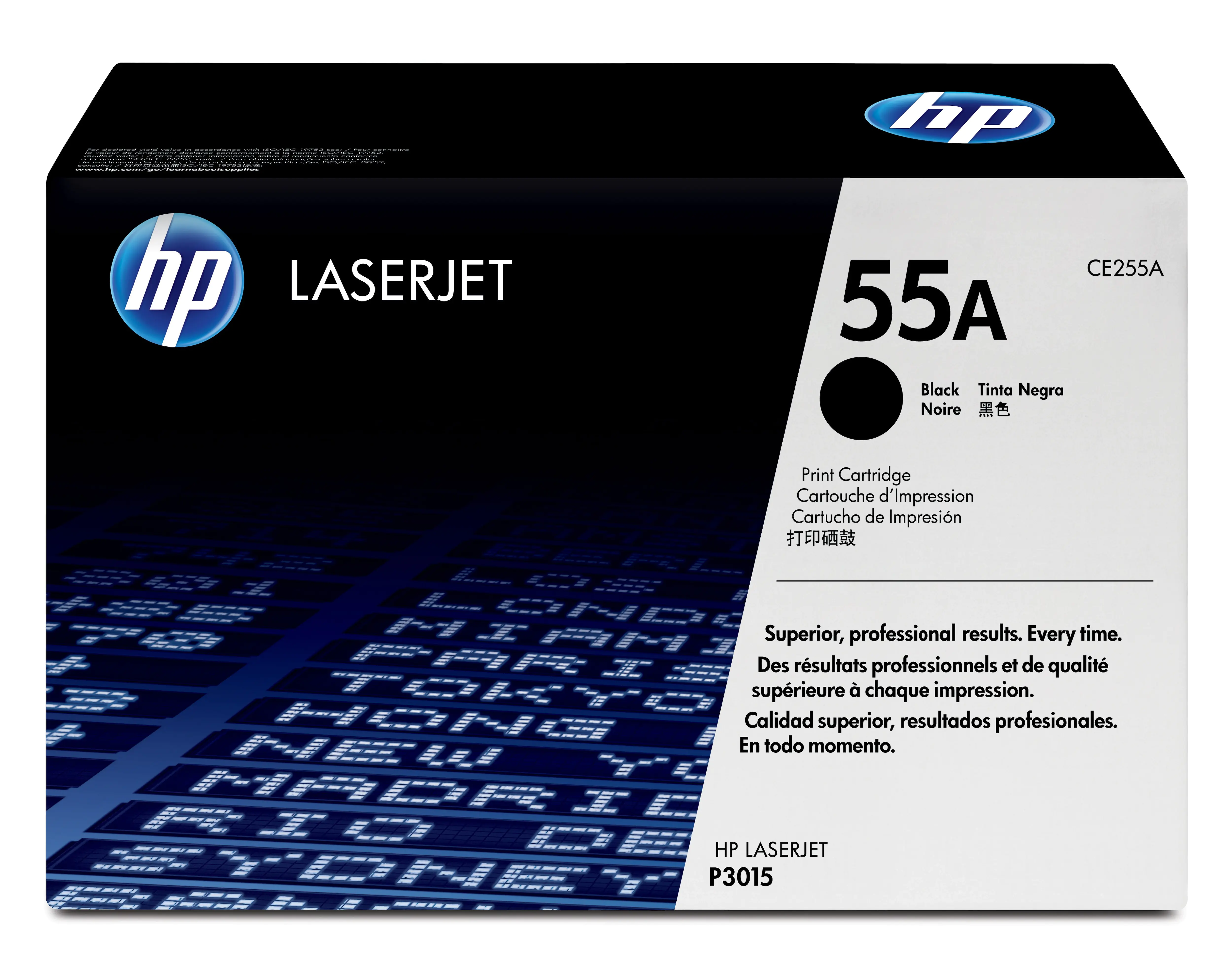 HP 55A - Schwarz - Original - LaserJet - Tonerpatrone (CE255A) - für LaserJet Enterprise MFP M525, P3015; LaserJet Enterprise Flow MFP M525 HP 55A - Schwarz - Original - LaserJet - Tonerpatrone (CE255A) - für LaserJet Enterprise MFP M525, P3015; LaserJet Enterprise Flow MFP M525