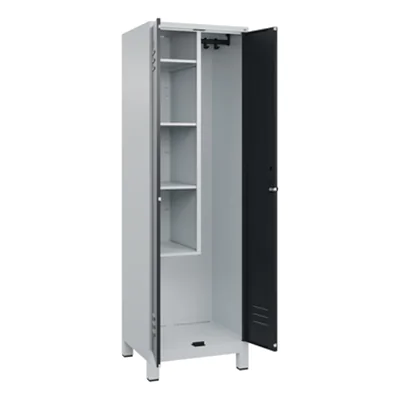 C+P Putzmittelschrank Classic PLUS 600 x 1.950 x 500 mm (B x H x T) Stahl Farbe der Front: schwarzgrau Farbe des Korpus: lichtgrau C+P Putzmittelschrank Classic PLUS 600 x 1.950 x 500 mm (B x H x T) Stahl Farbe der Front: schwarzgrau Farbe des Korpus: lichtgrau
