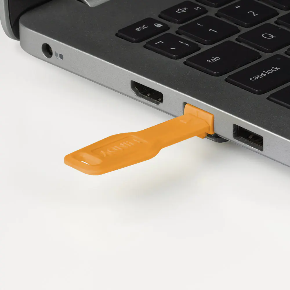 Lindy LAN-Portblocker - orange (Packung mit