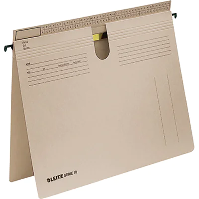 Leitz Hängehefter SERIE 18 DIN A4 250g/m² Manilakarton, recycelt grau 50 St./Pack. Leitz Hängehefter SERIE 18 DIN A4 250g/m² Manilakarton, recycelt grau 50 St./Pack.