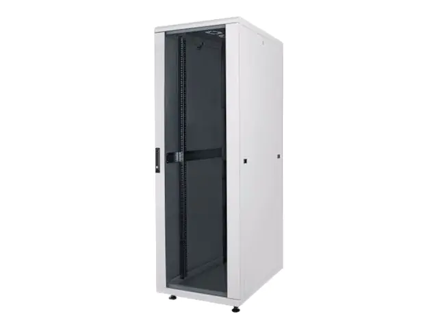 Intellinet Network Cabinet, Free Standing (Standard), 42U, Usable Depth 123 to 373mm/Width 503mm, Grey, Assembled, Max 1500kg, Server Rack, IP20 rated, 19", Steel, Multi-Point Door Lock, One Lock Per Side Panel, Three Year Warranty - Schrank Netzwerkschra