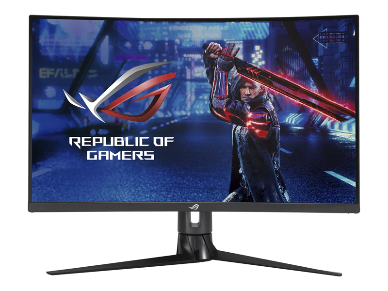ASUS ROG Strix XG32VC - LED-Monitor - Gaming - gebogen - 80.1 cm (31.5") - 2560 x 1440 WQHD - VA - 400 cd/m² - 3000:1 - DisplayHDR 400 - 1 ms - HDMI, DisplayPort, USB-C