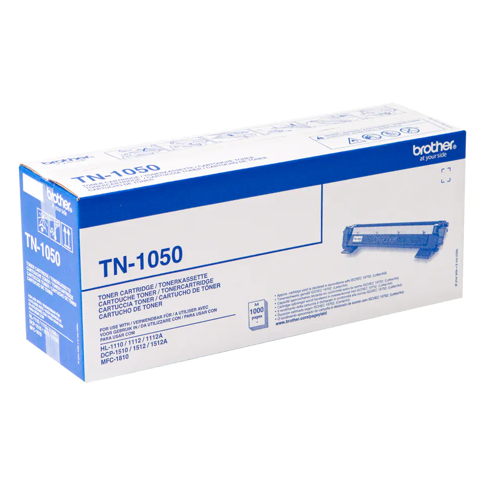 Brother TN1050 - Schwarz - original - Tonerpatrone - für Brother DCP-1510, 1512, 1610, 1612, HL-1112, 1210, 1212, MFC-1810, 1910 Brother TN1050 - Schwarz - original - Tonerpatrone - für Brother DCP-1510, 1512, 1610, 1612, HL-1112, 1210, 1212, MFC-1810, 1910