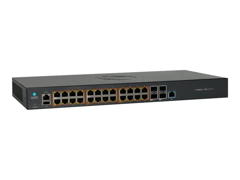 Cambium Networks cnMatrix EX2028 - Switch - managed - 24 x 10/100/1000 + 4 x SFP (mini-GBIC) (Uplink) - an Rack montierbar - AC 100 - 240 V