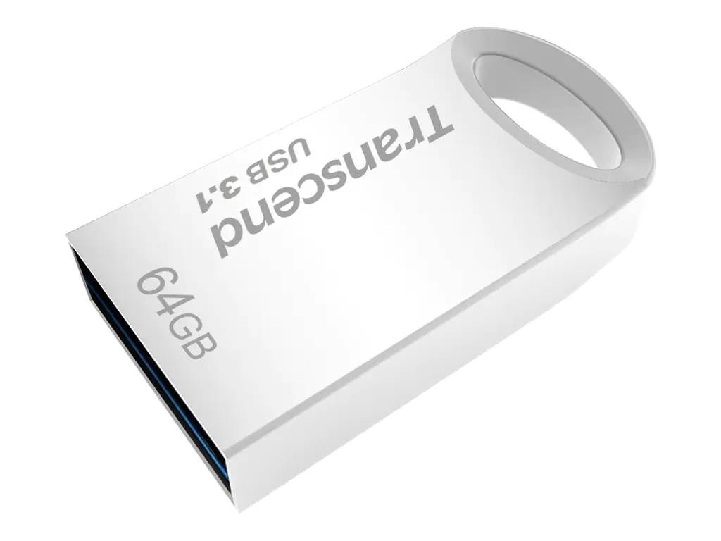 Transcend JetFlash 710 - USB-Flash-Laufwerk - 64 GB - USB 3.1 - Silber