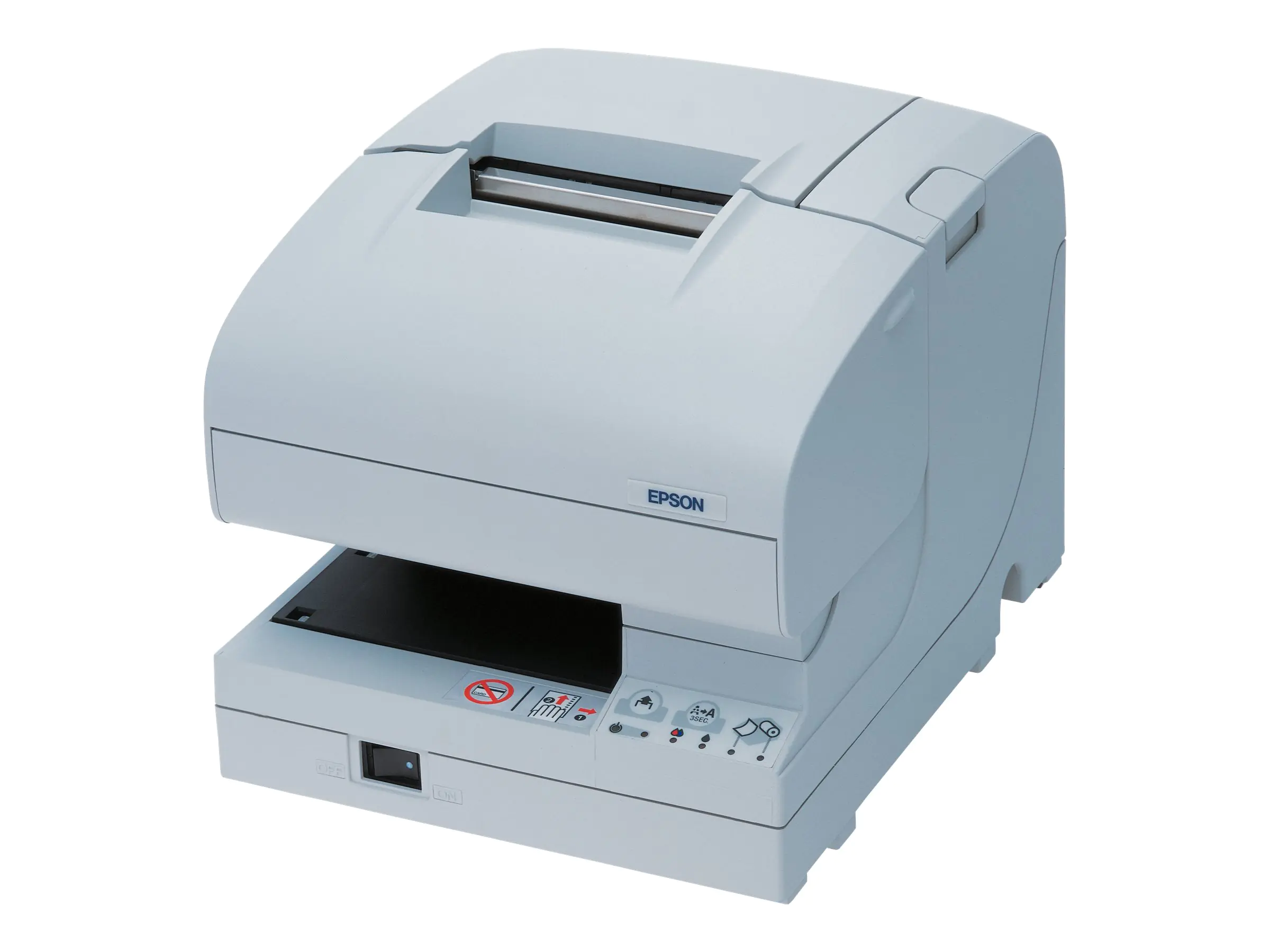 Epson TM J7700 - Belegdrucker - Tintenstrahl - Roll (8,3 cm), 230 x 297 mm - bis zu 98 mm/Sek. - USB 2.0, LAN - Cutter - weiß