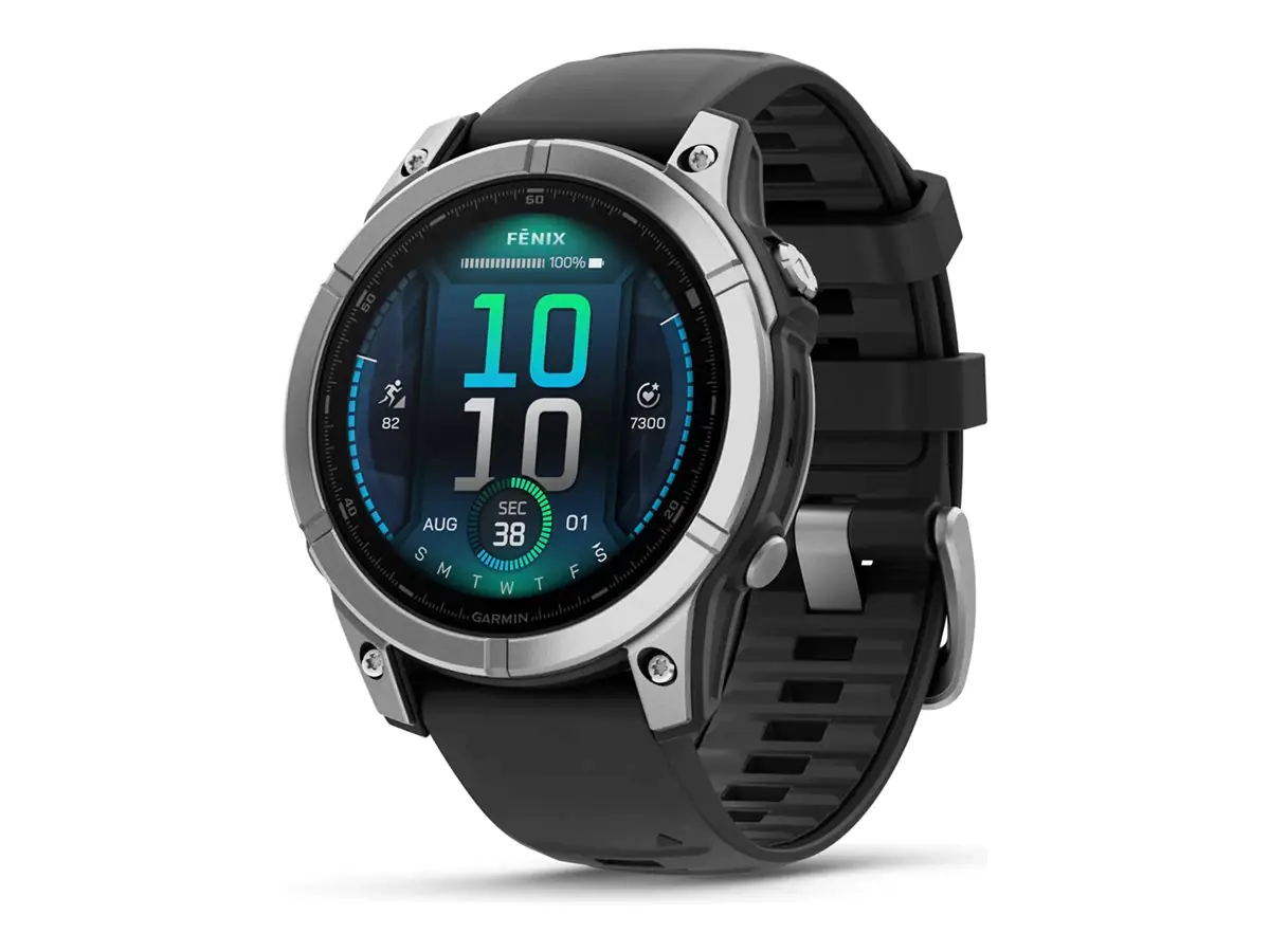 Garmin Sportuhr Fenix E 47 mm Silber