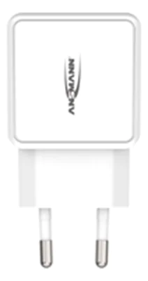 ANSMANN HC218PD - Netzteil - 18 Watt - 3000 mA - PD, QC 3.0 - 2 Ausgabeanschlussstellen (USB, 24 pin USB-C) - weiß ANSMANN HC218PD - Netzteil - 18 Watt - 3000 mA - PD, QC 3.0 - 2 Ausgabeanschlussstellen (USB, 24 pin USB-C) - weiß