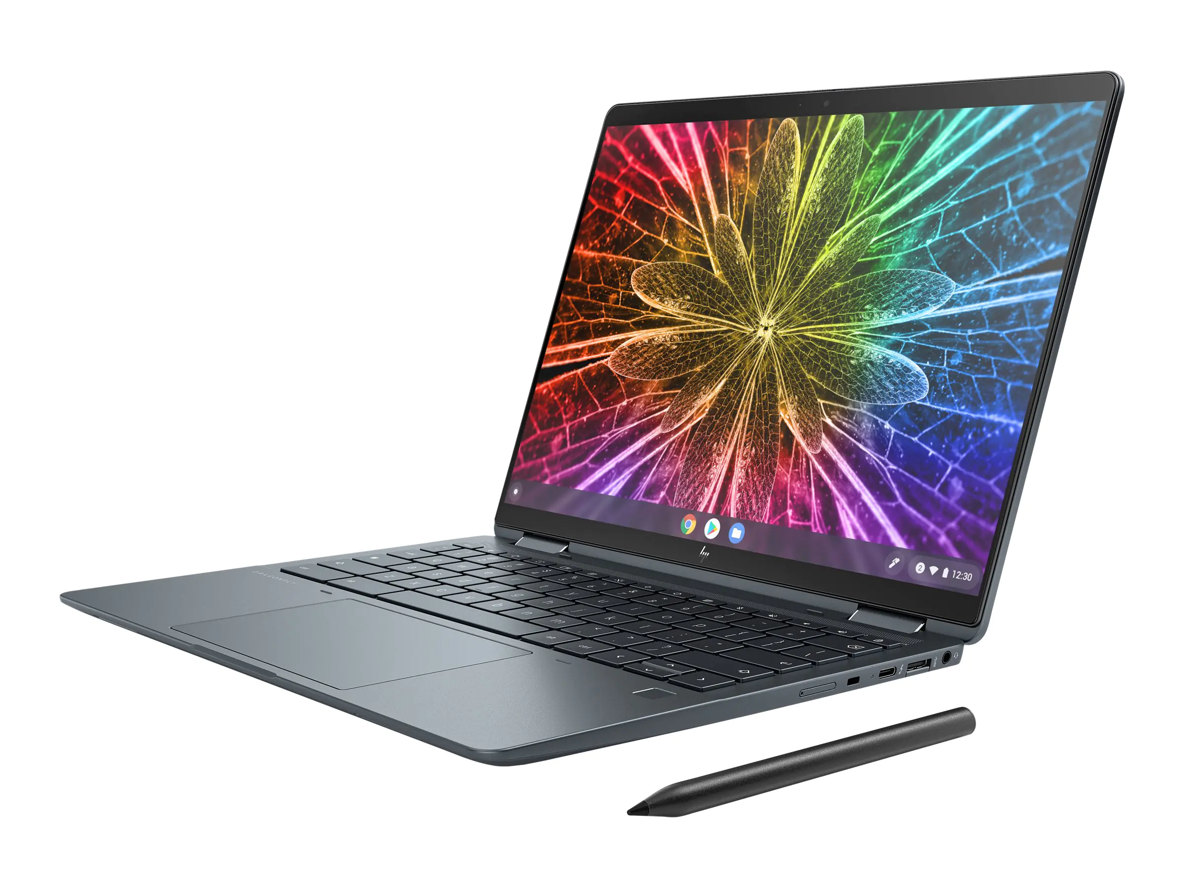 HP Elite Dragonfly Chromebook Enterprise - Flip-Design - Intel Core i7 1265U / 1.8 GHz - Intel Evo vPro Enterprise Platform - Chrome OS (mit Chrome Enterprise Upgrade) - Intel Iris Xe Grafikkarte - 16 GB RAM - 256 GB SSD NVMe, HP Value - 34.3 cm (13.5") I