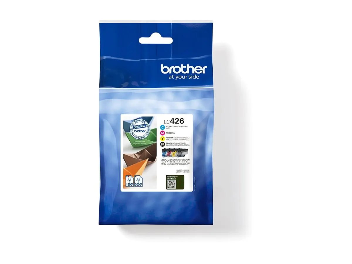 Brother LC426 - 4er-Pack - Schwarz, Gelb, Cyan, Magenta LC426VAL