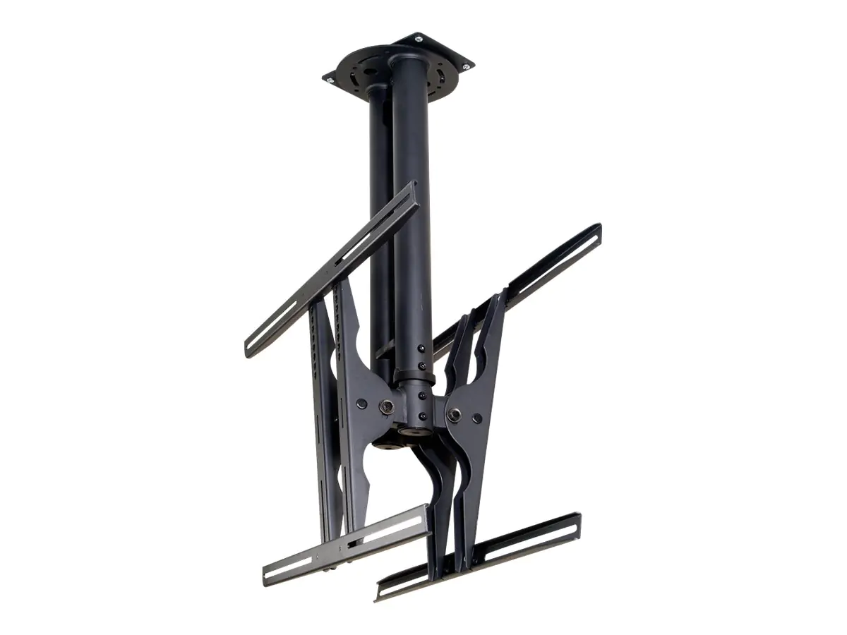 Neomounts PLASMA-C100D - Halterung - Voll beweglich - für 2 LCD-/Plasma-Konsolen - Schwarz - Bildschirmgröße: 93.9-191 cm (37"-75") - Deckenmontage
