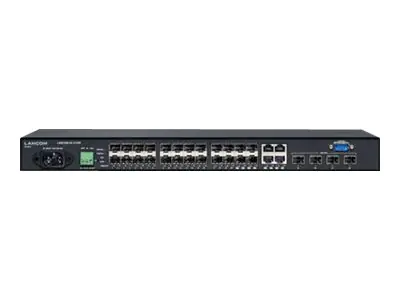 LANCOM GS-2328F - Switch - managed - 20 x Gigabit SFP + 4 x 1 Gigabit / 10 Gigabit SFP+ + 4 x Combo Gigabit Ethernet/Gigabit SFP - Desktop, an Rack montierbar - Wechselstrom 120/230 V/Gleichstrom -24 -72 V
