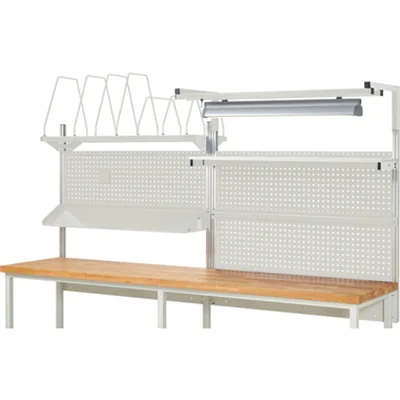 RAU Werkzeugwand Komplettset 06 3.000 x 1.130 x 350 mm (B x H x T) Stahl, pulverbeschichtet lichtgrau RAU Werkzeugwand Komplettset 06 3.000 x 1.130 x 350 mm (B x H x T) Stahl, pulverbeschichtet lichtgrau