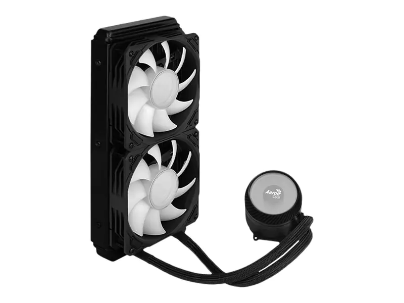 AeroCool Mirage L240 - Prozessor-Flüssigkeitskühlsystem - (für: LGA775, LGA1156, AM2, AM2+, AM3, LGA1155, AM3+, LGA2011, FM1, FM2, LGA1150, LGA1151, AM4, LGA2066, LGA1200) - Kupfer - 120 mm