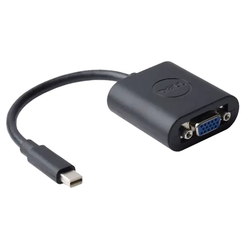 Dell Mini DisplayPort to VGA Adapter - Display-Adapter - Mini DisplayPort (M) bis HD-15 (VGA) (W) - DisplayPort 1.1a - 20.32 cm - 1200p-Unterstützung - für Inspiron 5559; Precision Mobile Workstation 75XX, 77XX; XPS 12 9250, 13 9350, 15 9550