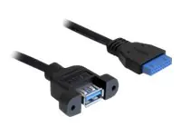 Delock USB 3.0 Pin Header - USB-Kabel intern auf extern - USB Typ A (W)