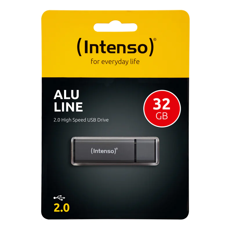 Intenso Alu Line - USB-Flash-Laufwerk - 64 GB - USB 2.0 - Anthrazit Intenso Alu Line - USB-Flash-Laufwerk - 64 GB - USB 2.0 - Anthrazit