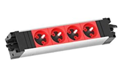 Bachmann STEP ALU - Steckdosenleiste - Wechselstrom 230 V - Eingabe, Eingang GST18 - Ausgangsanschlüsse: 4 (GST18) - Frankreich Bachmann STEP ALU - Steckdosenleiste - Wechselstrom 230 V - Eingabe, Eingang GST18 - Ausgangsanschlüsse: 4 (GST18) - Frankreich