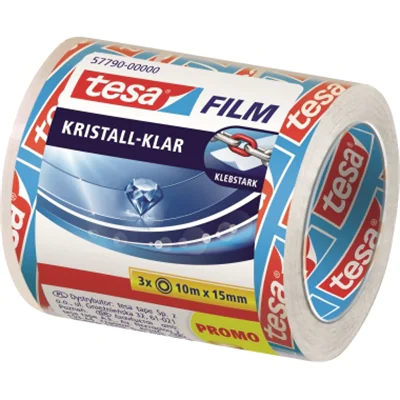 tesa Klebefilm 57790-00000 15mmx10m kristallklar 3 Rl./Pack. tesa Klebefilm 57790-00000 15mmx10m kristallklar 3 Rl./Pack.