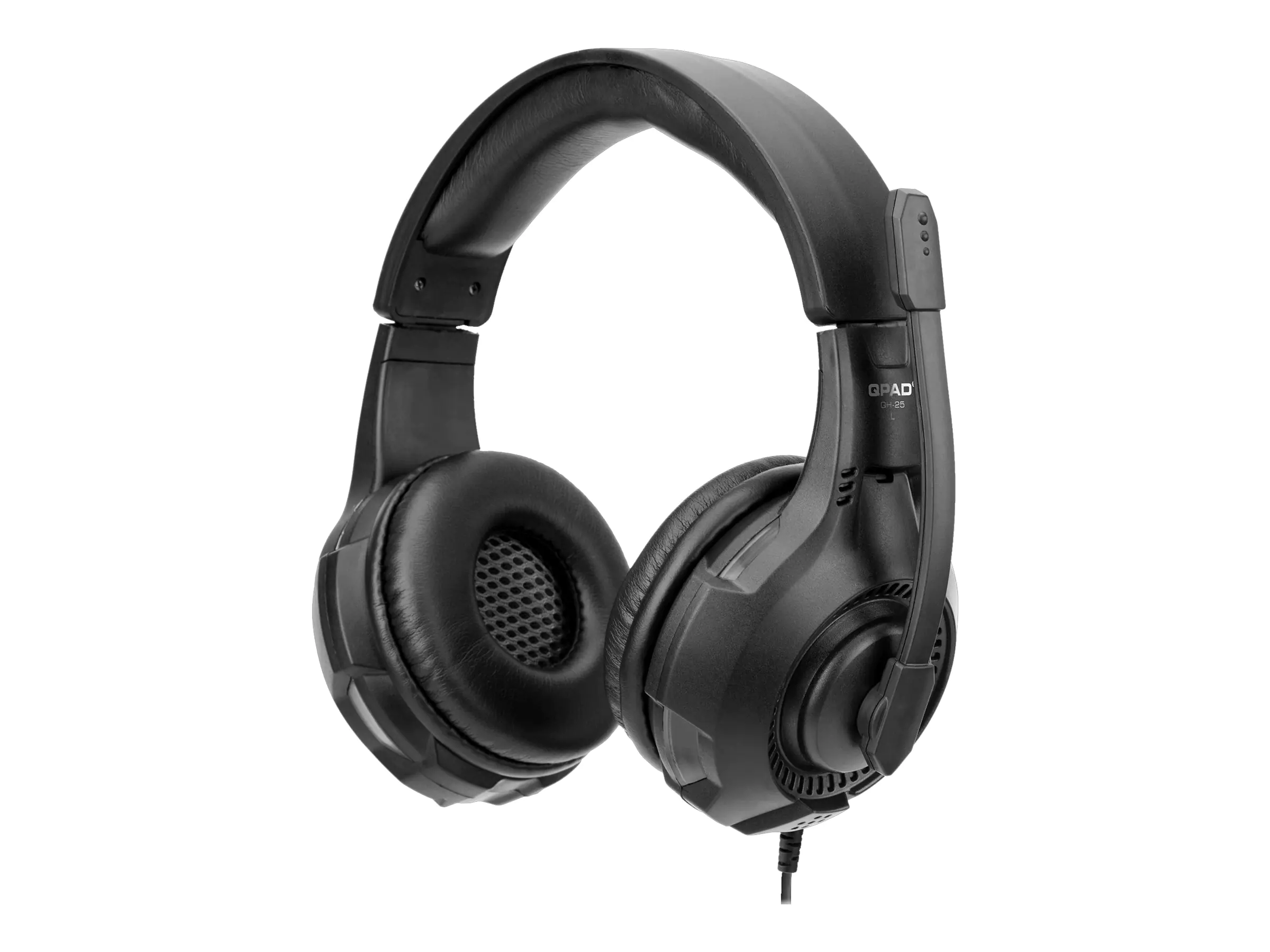 QPAD QH25 - Gaming - Headset - ohrumschließend - kabelgebunden - USB - Schwarz